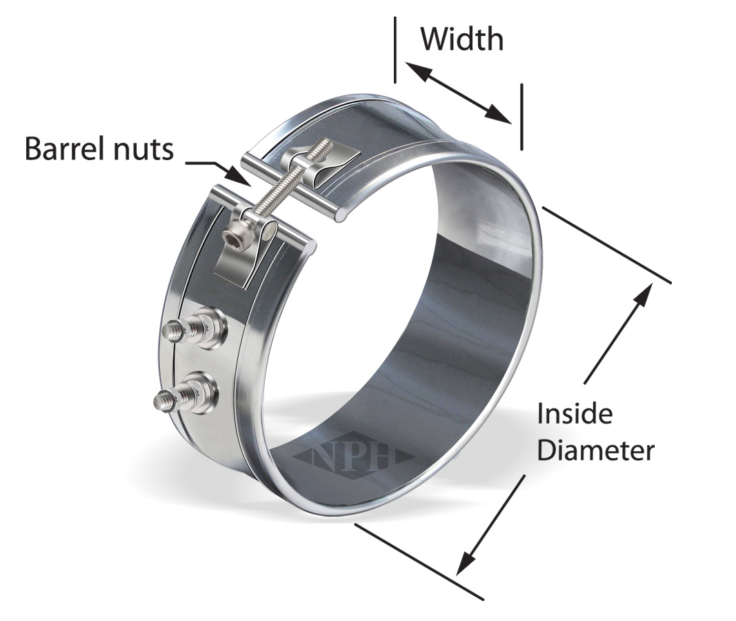 Expandable Metric Heater Bands with Hinge